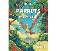 Cute Parrots for Coloring: Let your imagination take flight with a burst of tropical colors! This parrot-filled coloring adventure is perfect for little artists and bird lovers alike.