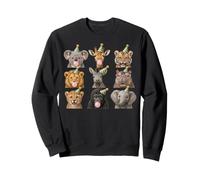 Cute Party Animals Birthday Wildlife Zoo Birthday Boys Kids Sudadera