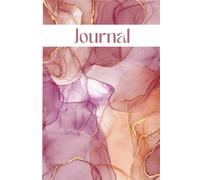 Cute Pastel Journal, Reds, Peaches, And Pinks With Gold Details, 6x9, 120 Undated Journal Pages On White Paper