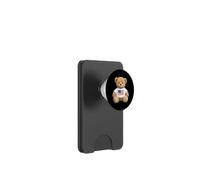 Cute Patriotic Teddy Bear American Flag Ilustration Graphic PopSockets PopWallet para MagSafe