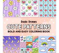 Cute Patterns: Bold and Easy Coloring Book
