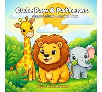 Cute Paw & Patterns: Simple Animal Coloring Book