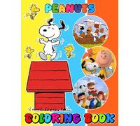Cute Pea-nuts'$ coloring book for kids and adults: A Jumbo Coloring for Kids Ages 4-7,8-12, Girls, and Adults | With +50 High Quality Coloring Pages for Stress Relief and Relaxation