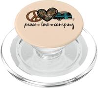 Cute Peace Love Camping Graphic For Women Vintage Camper Mom PopSockets PopGrip para MagSafe