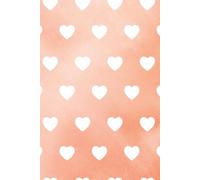 Cute Peach Heart Themed Notebook