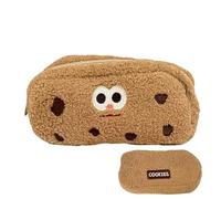 Cute Pen Pouch - 21 x 13 cm / 8,27 x 5,12 pulgadas Cute Soft Cookie Pencil Pouch For Students - Large Capacity Makeup Bag, Portable Stationery Storage Bag For Pens, Pencils, Markers And Small