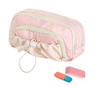 Cute Pencil Case for Students Artists Teachers - Waterproof Large Capacity Stationery Storage Bag | Zippered Pencil Pouch Holds 100 Pens for Office School College Workplace Art Studio Library Travel