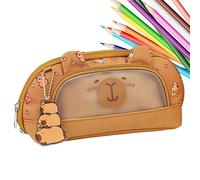 Cute Pencil Case, Large Capacity Stationery Organizer, 23x11x7.5cm/9.06x4.33x2.95 inches Portable Pencils Bag with Zipper, Lightweight Design, Fun Aesthetic for Students Teen Girls Boys School