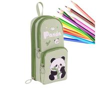 Cute Pencil Case - Panda Oxford Cloth | 6 Layer Large Capacity Multifunctio | 9.5x7x21cm, Panda Shape, 6 Layer Storage, Large Capacity, Durable Wear Resistant Oxford Cloth, Multifunctional School Station