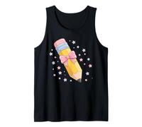 Cute Pencil Crayon First Day of School Camiseta sin Mangas