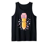Cute Pencil Crayon First Day of School Camiseta sin Mangas
