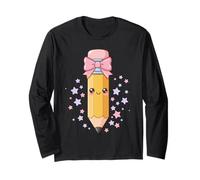 Cute Pencil Crayon First Day of School Manga Larga