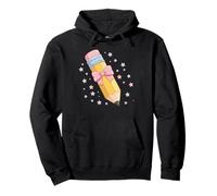 Cute Pencil Crayon First Day of School Sudadera con Capucha