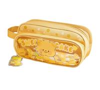 Cute Pencil Pouch, Animal Zipper Case, Large Pen Holder Bag, Soft Fabric, Aesthetic Design, Smooth Zipper, Fun Storage, Easy Access, Lightweight Build, Perfect for Children, Girls, Teens, 22x8x10cm