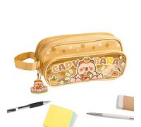 Cute Pencil Pouch, Animal Zipper Case, Large Pen Holder Bag, Soft Fabric, Aesthetic Design, Smooth Zipper, Fun Storage, Easy Access, Lightweight Build, Perfect for Children, Girls, Teens, 22x8x10cm