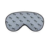 Cute Penguin Animal Pattern Weighted Eye Mask Sleep Blindfold Correas ajustables para la cabeza Cubierta para los ojos