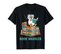Cute Penguin Book Waddler Reading Books Camiseta