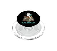 Cute Penguin Book Waddler Reading Books PopSockets PopGrip para MagSafe