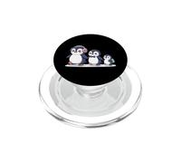 Cute Penguin Family Walking Winter Cartoon PopSockets PopGrip para MagSafe