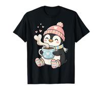 Cute Penguin Hot Cocoa Winter Beanie Scarf Socks Camiseta