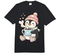 Cute Penguin Hot Cocoa Winter Beanie Scarf Socks Comfort Colors Adult Heavyweight T-Shirt