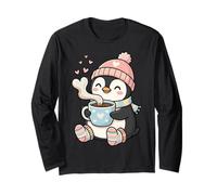Cute Penguin Hot Cocoa Winter Beanie Scarf Socks Manga Larga