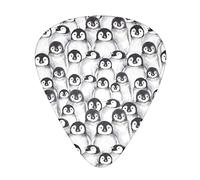 Cute Penguins Sketch Guitar Picks - Accesorios para guitarra - Guitar Picks para guitarra acústica, guitarra eléctrica, bajo para hombres, mujeres, guitarristas profesionales, músicos y principiantes