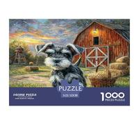 Cute Perro de Mascota Puzzle Classici Da 1000 Pezzi Gioco Educativo Puzzle Decorativo Domestico Cartone 100% Riciclato Puzzle Famiglia & Adulti 52x38cm/1000pcs