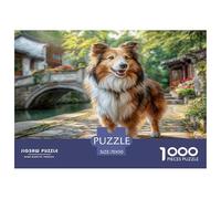 Cute Perro Mascota Puzzle 1000 Pièces Pour Adultes Et Enfants À Partir De 12 ANS Jeu Cadeau Unique De Qualité Supérieure Décoration De La Maison 70x50cm/1000pcs