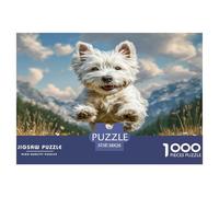 Cute Perro Mascota Puzzle De 1000 Pièces Pour Adultes Et Enfants À Partir De 12 ANS Jeu De Patience Et De Réflexion Cachorro De Qualité Supérieure Décoration De La Maison 38x26cm/1000pcs