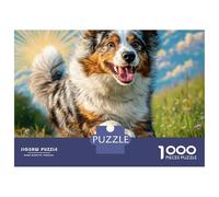 Cute Pet Dog 1000 Piezas Papel Ecológico Resistente Rompecabezas Premium Saint Bernard Extremadamente Difícil Juego Creativo Rompecabezas para Decoración del Hogar 38x26cm/1000pcs