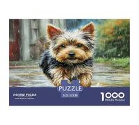 Cute Pet Dog Puzzles 1000 Pieza para Adultos Puzzle Juego for The Whole para Mujeres, Regalos para Hombres Cartón 100% Reciclado Decoración del Hogar 52x38cm/1000pcs