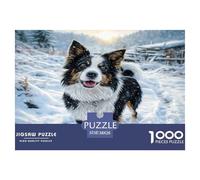 Cute Pet Dog Puzzles 1000 Pieza para Adultos Puzzles Desafiantes for The Whole para Mujeres, Regalos para Hombres Cartón 100% Reciclado Decoración del Hogar 38x26cm/1000pcs