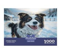 Cute Pet Dog Puzzles 1000 Piezas para Adultos Puzzle Juego for The Whole para Mujeres, Regalos para Hombres Cartón 100% Reciclado Decoración del Hogar 70x50cm/1000pcs