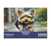 Cute Pet Dog Puzzles 1000 Piezas para Adultos Puzzles Desafiantes for The Whole para Mujeres, Regalos para Hombres Cartón 100% Reciclado Decoración del Hogar 38x26cm/1000pcs