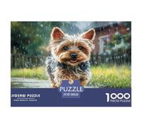 Cute Pet Dog Puzzles 1000 Piezas para Adultos Puzzles Desafiantes for The Whole para Mujeres, Regalos para Hombres Cartón 100% Reciclado Decoración del Hogar 38x26cm/1000pcs