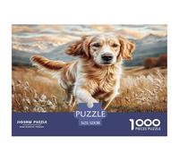 Cute Pet Dog Rompecabezas 1000 Pieza para Adultos Puzzle Juego for The Whole para Mujeres, Regalos para Hombres Cartón 100% Reciclado Decoración del Hogar 52x38cm/1000pcs