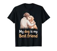 Cute Pet My Dog Is My Best Friend Quote Art Pet Lover Camiseta