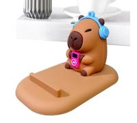 Cute Phone Stand - Capybara Cartoon Desktop Stand + Non-Slip Phone Holder | Universal Smartphone Stànd | Creative Ornament Gadget For Home Table Vanity Bed Travel Cubicle Kitchen Room Airplane, Gift F