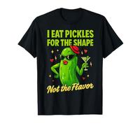 Cute Pickle Pun Shape Matters Over Flavor Food Humor Mujeres Camiseta