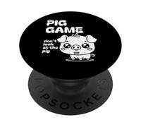Cute Pig Game Chicas Mujeres Niños Funny Kawaii Stuff PopSockets PopGrip Adhesivo