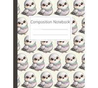 Cute Pigeon Composition Notebook: Adorable Bird Journal for Kids and Animal Lovers: Perfectly Ruled Pages for School, Notes, and Creative Writing with a Whimsical Bird Design