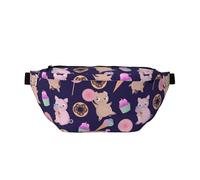 Cute Pigs Donuts Sweets and Cakes - Riñonera ajustable para entrenamiento al aire libre, senderismo, regalos para hombres y mujeres, multicolor, Talla única, Mochila de senderismo