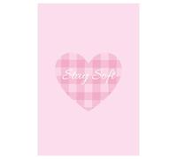 Cute Pink Gingham Heart Notebook | Aesthetic Self Care Journal for Women, Teens & Girls | Soft Girl Journal for Mindfulness, Notes & Daily Writing