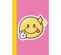 Cute Pink Notebook: Aesthetic Kawaii Journal for Teen Girls, School Notes, and Daily Doodles - 160 Blank Pages (Emoticons)