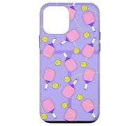 Cute Pink Paddle Pickleball Court Design for Girls Carcasa para iPhone 12 Mini
