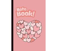 Cute Pink Peach Heart Design Notebook | Blank Sheet Notebook for Students | School Notes | 110 Pages | 6 x 9 inches: Student Blank Sheet Notebook Pink Peach Heart Design
