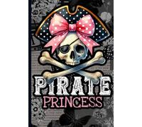 Cute Pirate Princess Journal for Girls - Coquette Bow Halloween Style Lined Notebook for Students, Teachers, and Creative Writing at School or Office