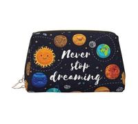 Cute Planet - Neceser de maquillaje portátil con divisor, neceser de viaje, Gold, One Size