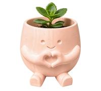 Cute Plant Pots, Decorative Flower Container, 2.36x3.15 Inches Pot with Ceramic Build, Desk Decor Holder, Modern Garden Accessory with Stylish Design, Indoor Planter for Balcony
